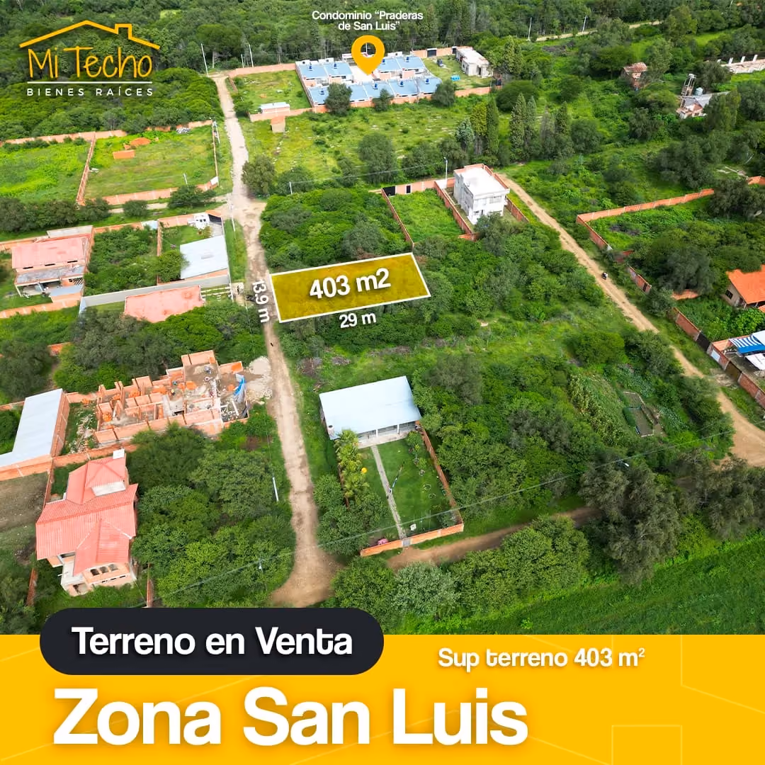 Lote en venta San Luis 403 m²